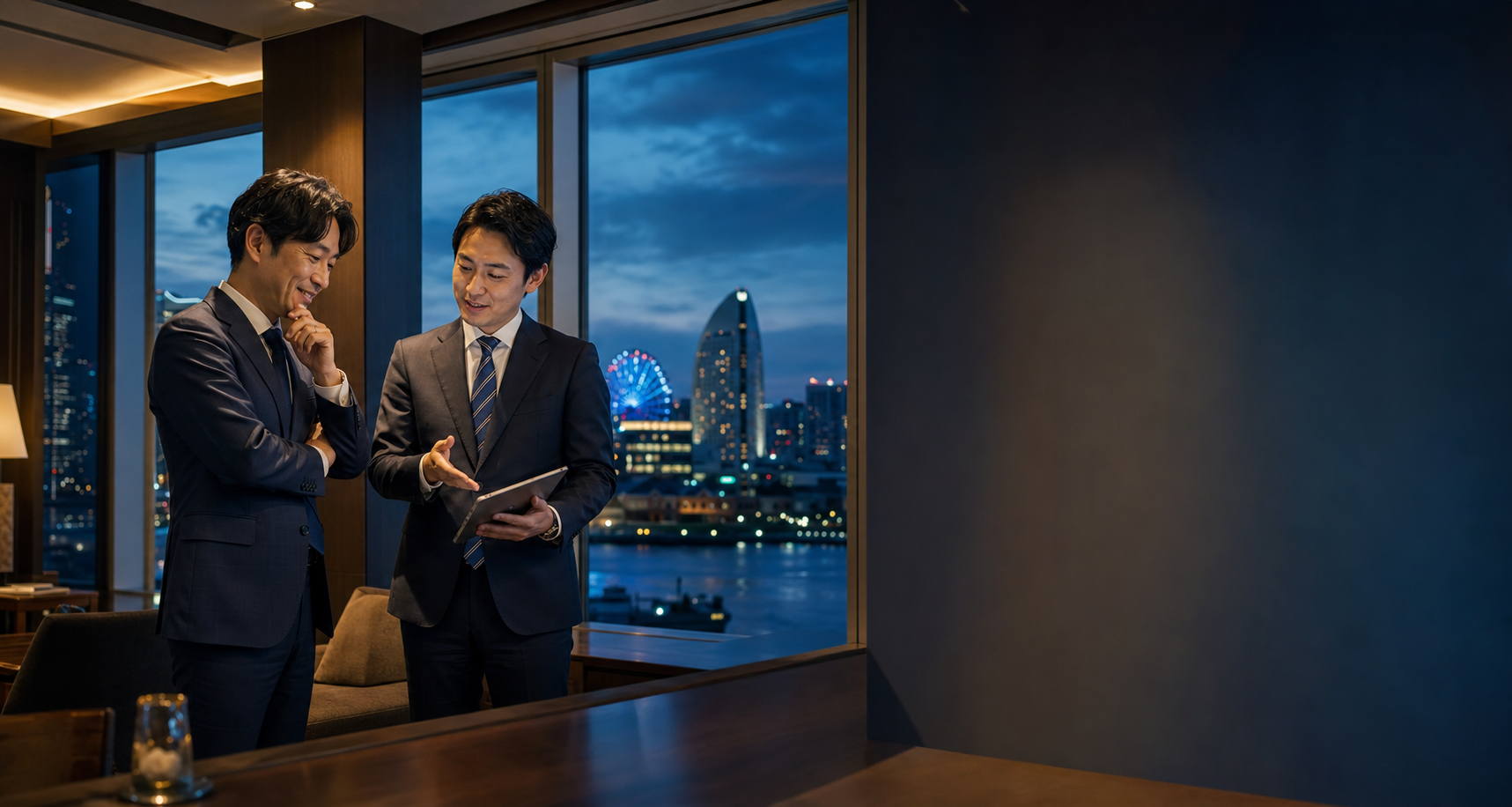 横浜でM&A・会社売却を相談する経営者とアドバイザー