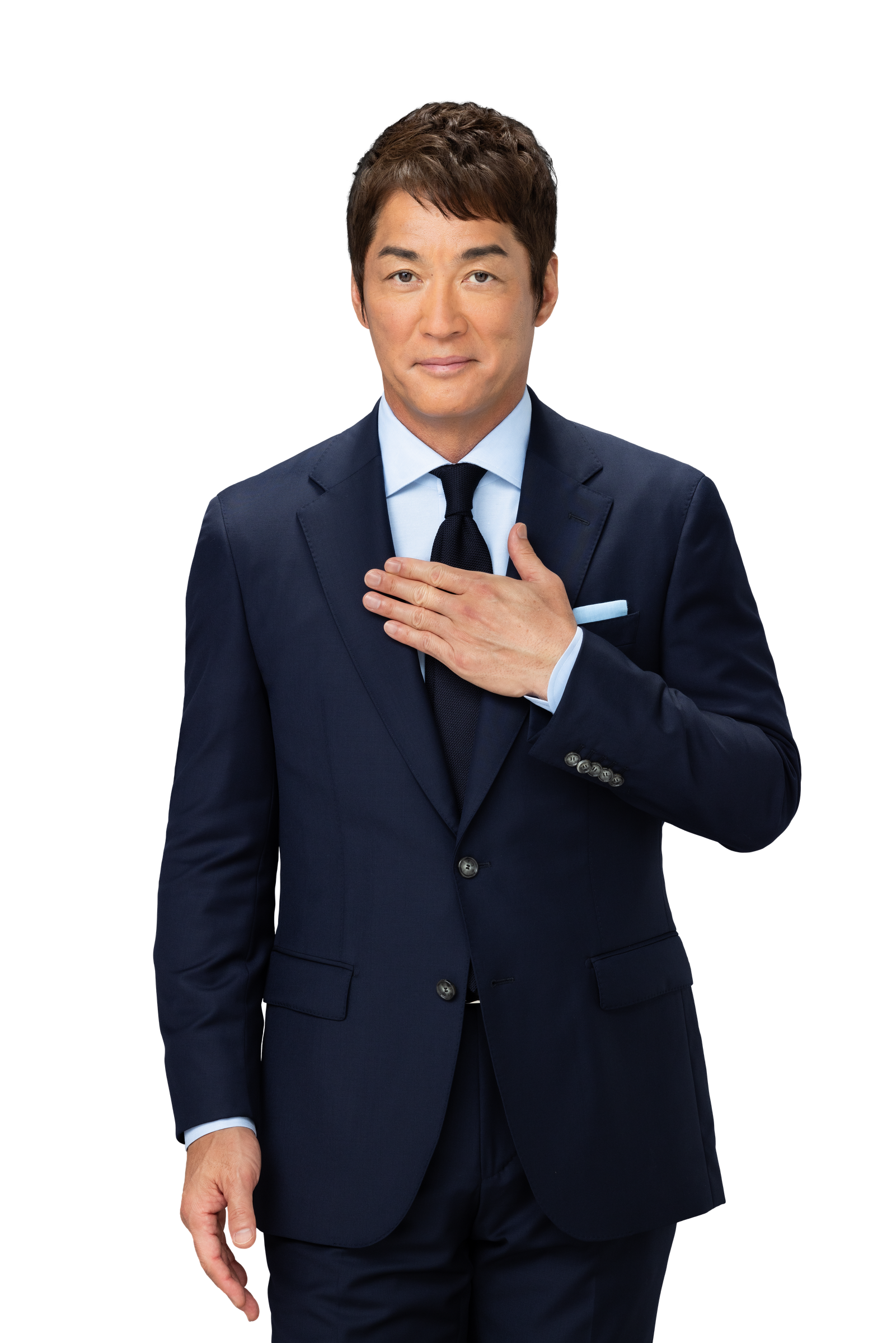 長嶋一茂の公式人物素材を使用した譲渡相談ページのブランドビジュアル